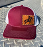 Burgundy/White Hat