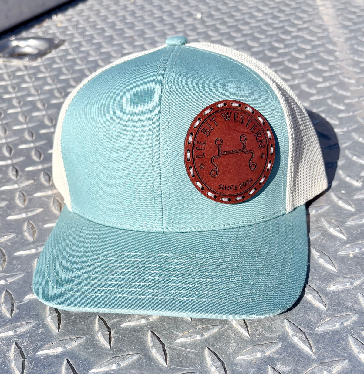 Turquoise/White Hat
